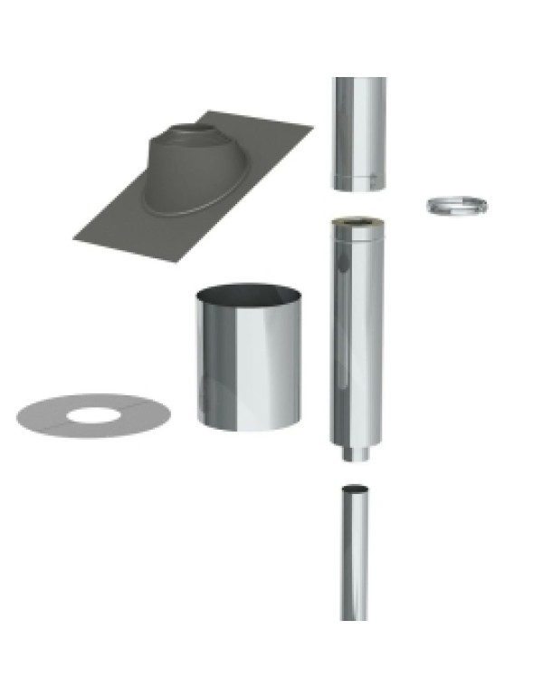 Jeremias Sauna Korsten Ø115/ 215 mm (kogupikkus 2,5 m) ECO Roostevaba komplekt