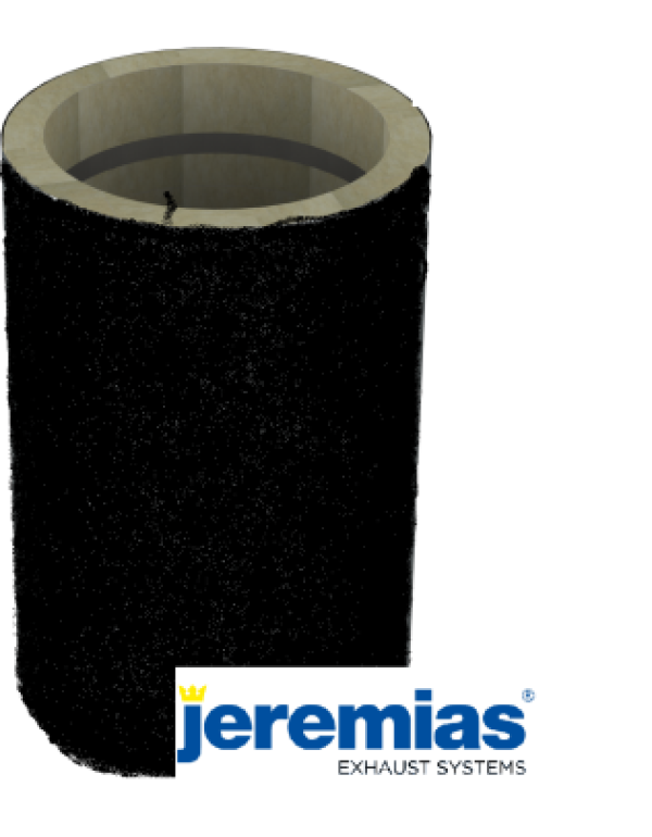 Jeremias Sauna Korsten Ø115/215 mm (kogupikkus 2,5 m) ECO Must